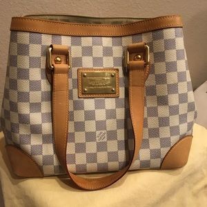 Louis Vuitton Damier Azur Hampstead PM Handbag